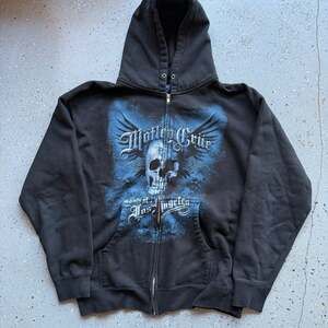 Vintage 2008 Motley Crue Saints of Los Angeles Concert Tour Skull Zip Up Hoodie